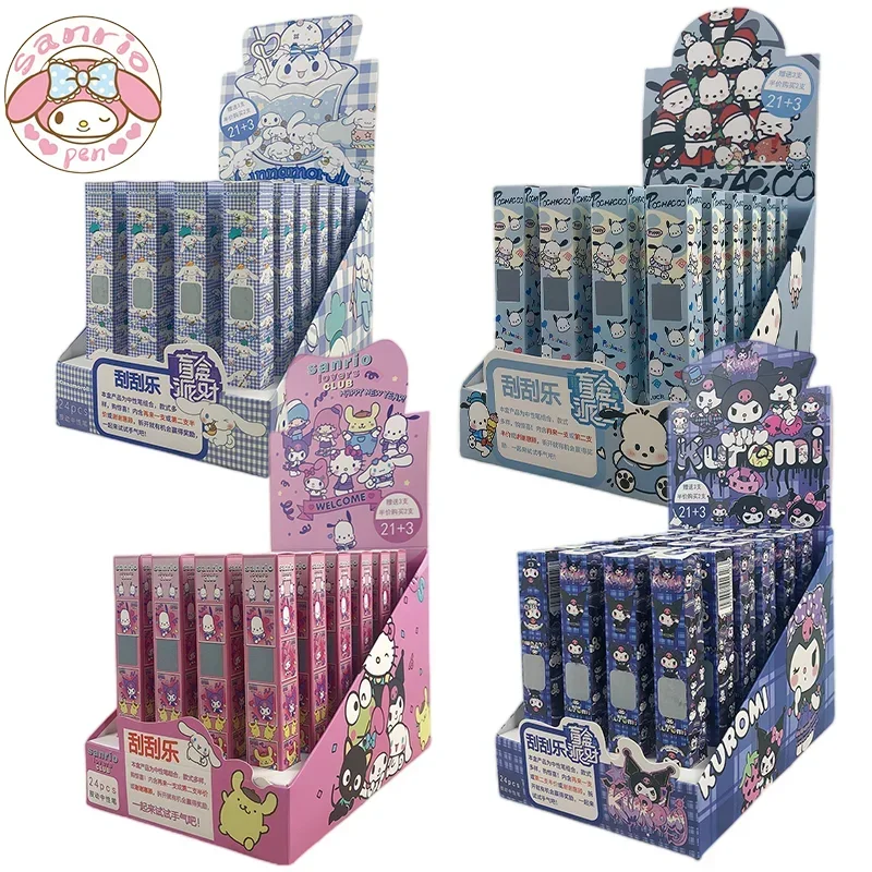 Новинка, 24 шт., гелевая ручка Sanrio Kuromi Cinnamoroll 0,5, черные школьные принадлежности, школьные и офисные канцелярские принадлежности, милые подарочные коробки
Новинка, 24 шт., гелевая ручка Sanrio Kuromi Cinnamoroll 0,5, черные школьные принадлежности, школьные и офисные канцелярские принадлежности, милые подарочные коробки
