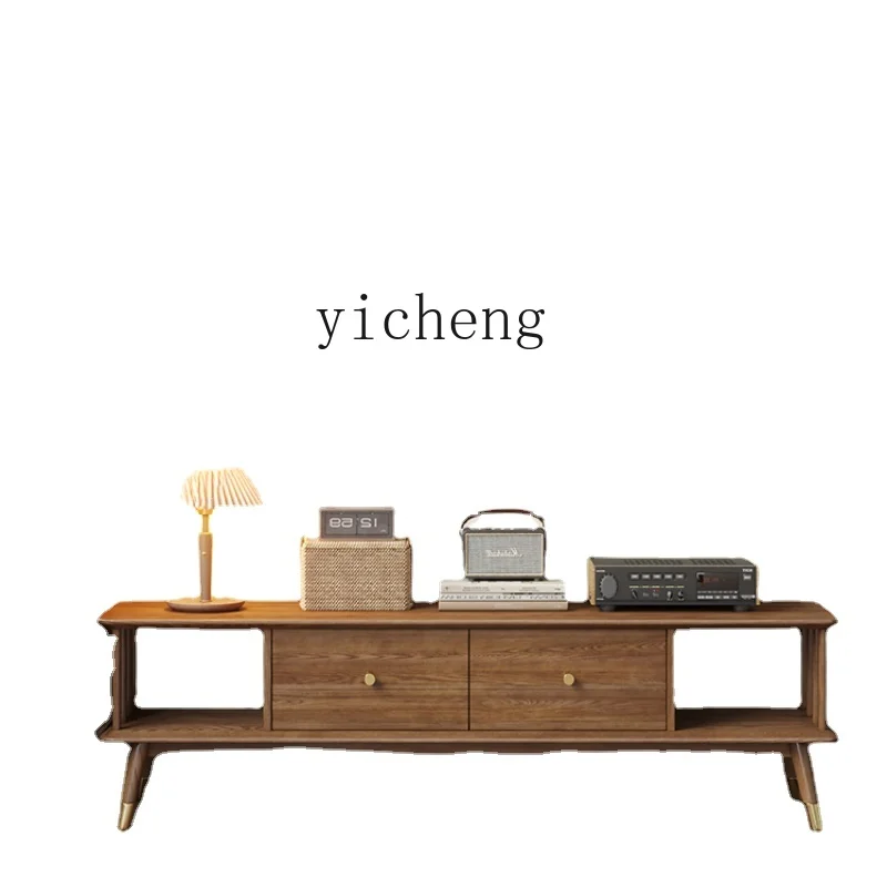 Zk Light Luxury TV Cabinet and Tea Table Solid Wood Combination Nordic Small Apartment White Wax Walnut Wood
Zk Light Luxury TV Cabinet and Tea Table Solid Wood Combination Nordic Small Apartment White Wax Walnut Wood