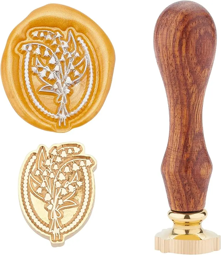 1PC Wax Seal Stamp Bluebell Vintage Sealing Wax Stamps Removable Brass Head Sealing Stamp with Wooden Handle for Wedding
1PC Wax Seal Stamp Bluebell Vintage Sealing Wax Stamps Removable Brass Head Sealing Stamp with Wooden Handle for Wedding