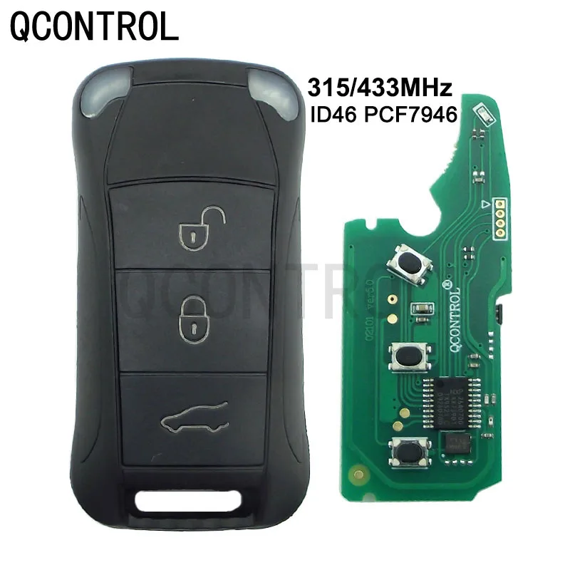 QCONTROL 3 Buttons Flip Remote Car Key Fob 315MHz/433MHz PCF7946A For Porsche Cayenne 2004 2006 2007 2008 2009 2010 2011
QCONTROL 3 Buttons Flip Remote Car Key Fob 315MHz/433MHz PCF7946A For Porsche Cayenne 2004 2006 2007 2008 2009 2010 2011