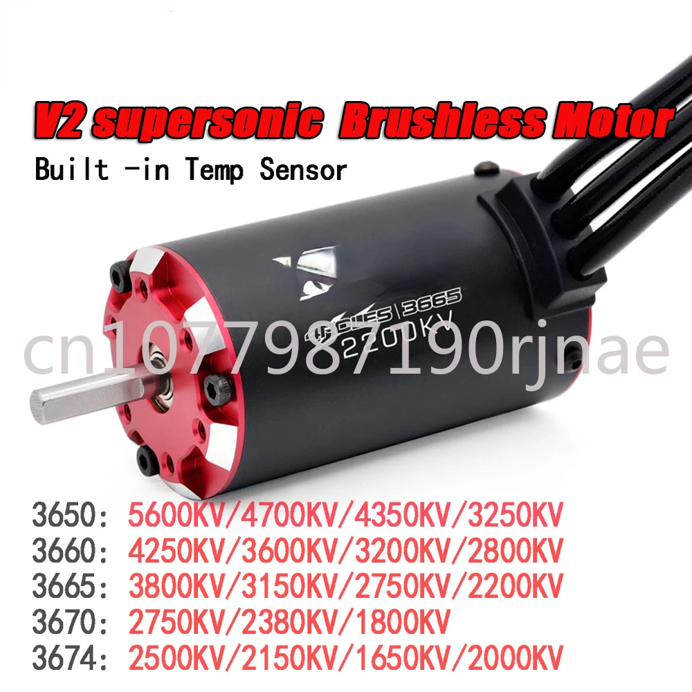 V2 supersonic Brushless Motor w/ Temp Sensor 3650 3660 3665 3670 3674 for 1/8 1/10 RC Car Parts
V2 supersonic Brushless Motor w/ Temp Sensor 3650 3660 3665 3670 3674 for 1/8 1/10 RC Car Parts