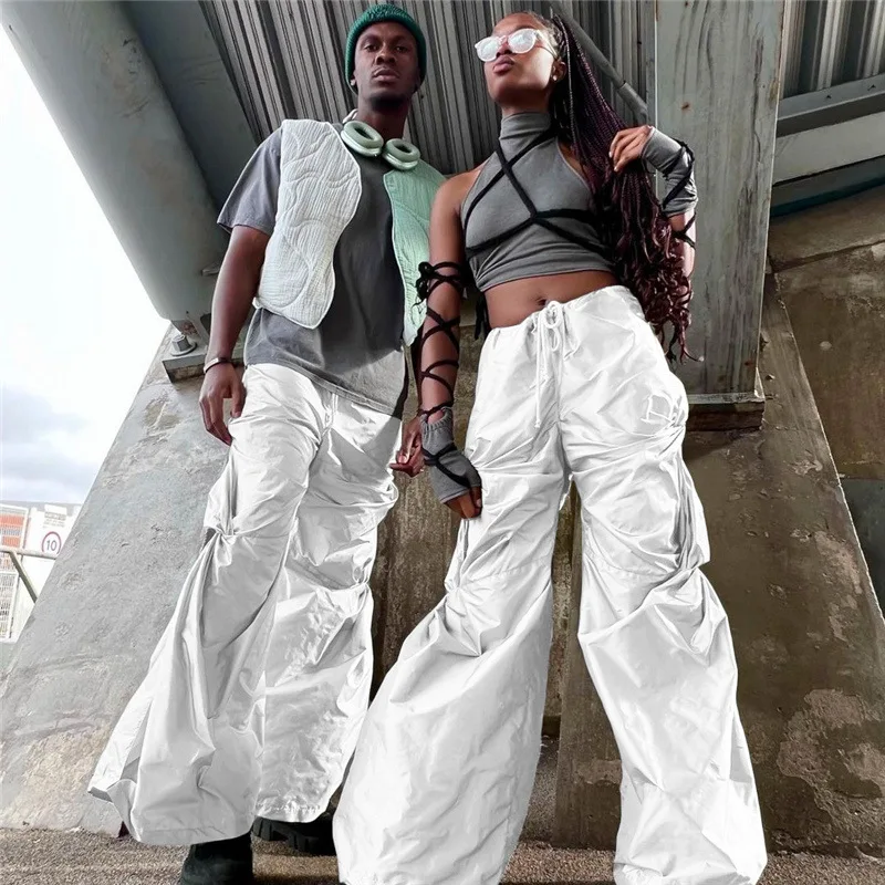 Hip Hop Women Drawstring Cargo Pants Y2K 2023 Fashion Loose Wide Leg Streetwear Joggers Pants Female Solid Color Baggy Trousers
Hip Hop Women Drawstring Cargo Pants Y2K 2023 Fashion Loose Wide Leg Streetwear Joggers Pants Female Solid Color Baggy Trousers
