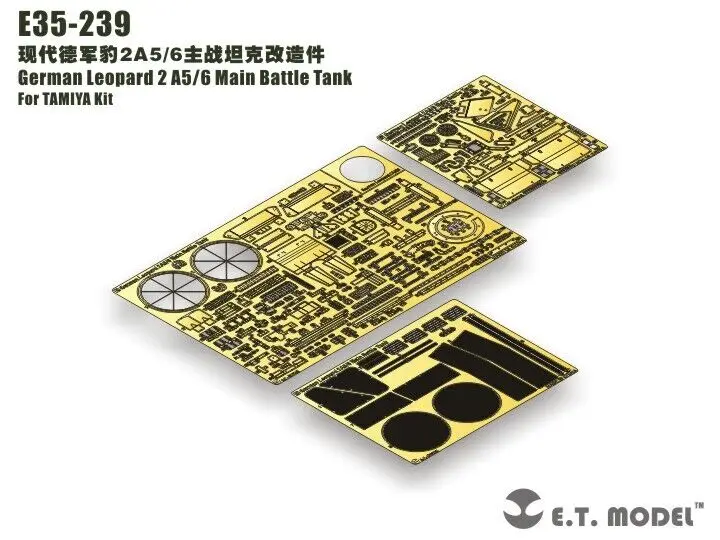 

ET Model 1/35 E35-239 German Leopard 2 A5/6 Main Battle Tank Detail Up part