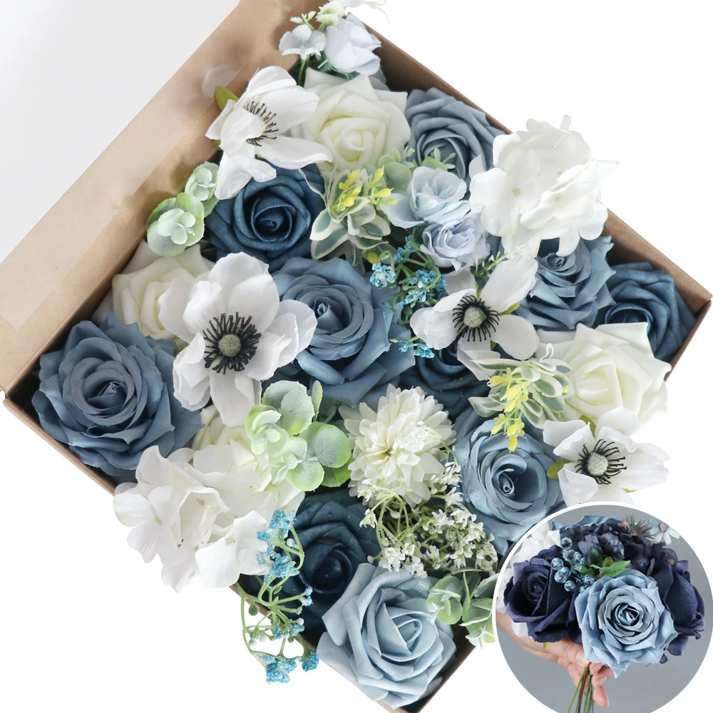 Artificial Silk Rose Flower Box DIY Wedding Bouquets Bride Holding Flowers Fake Flowers Birthday Party Gift Flower Combo Box Set
Artificial Silk Rose Flower Box DIY Wedding Bouquets Bride Holding Flowers Fake Flowers Birthday Party Gift Flower Combo Box Set