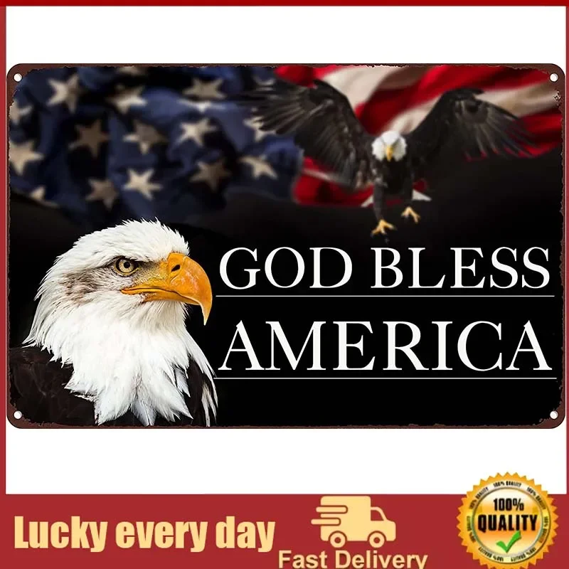 Vintage Metal Signs, Eagle American Flag For Wall, Mens Decor Posters, Patriotic Sign, Retro Tin Wall Art For Man Cave, Garage
Vintage Metal Signs, Eagle American Flag For Wall, Mens Decor Posters, Patriotic Sign, Retro Tin Wall Art For Man Cave, Garage