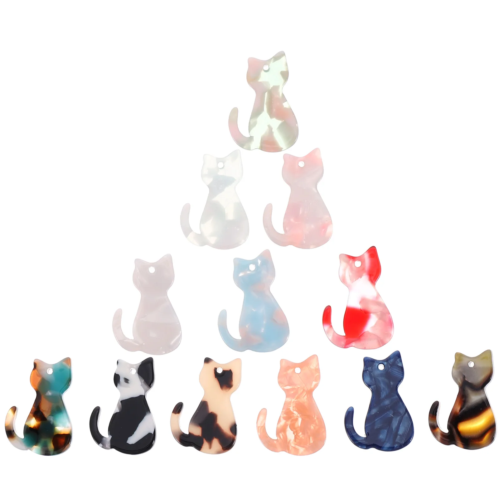 30 Pcs DIY Acrylic Acetate Handmade Jewelry Cat Pendant (mixed Colors 40pcs) Santa Gift Charms Manual for Making Pendants
30 Pcs DIY Acrylic Acetate Handmade Jewelry Cat Pendant (mixed Colors 40pcs) Santa Gift Charms Manual for Making Pendants