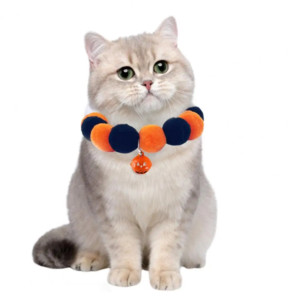 Cute Pet Collar Stylish Pet Collar Festive Halloween Pet Collar Charming Pumpkin Bell Cute Dog Necklace with Plush Ball Hair
Cute Pet Collar Stylish Pet Collar Festive Halloween Pet Collar Charming Pumpkin Bell Cute Dog Necklace with Plush Ball Hair