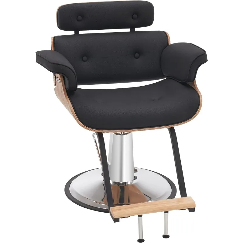 BarberPub Bend Wooden Salon Chair Hydraulic Barber Chair Hair Cutting Beauty Spa Styling Equipment 8261 (Black)
BarberPub Bend Wooden Salon Chair Hydraulic Barber Chair Hair Cutting Beauty Spa Styling Equipment 8261 (Black)
