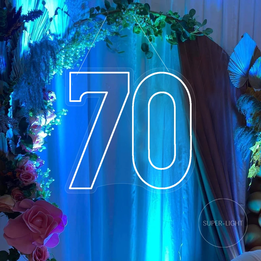 

40cm Tall Light Up Numbers 21 Neon Sign 21th Birthday Light Signs Decor Custom Neon Numbers Neon Sign Birthday Party Anniversary