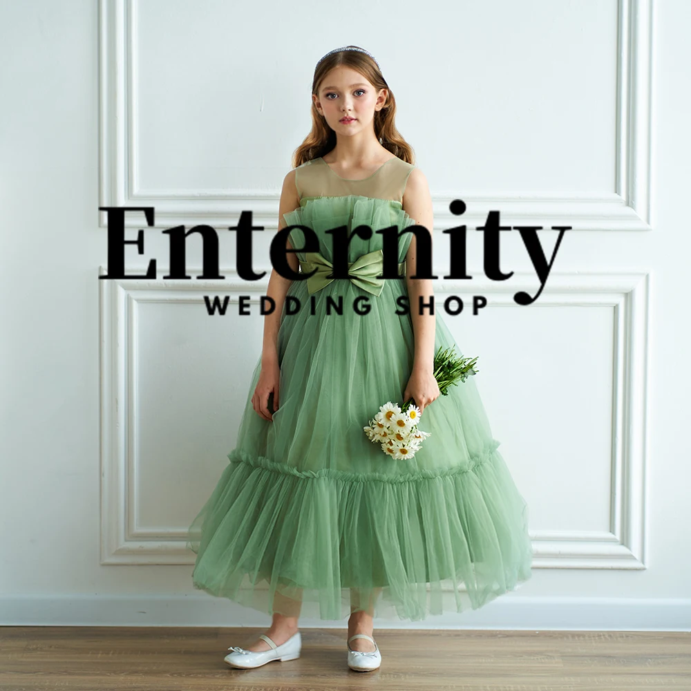 Princesse Elegant O-neck Flower Girl Dress Tulle Bow Lace A-line For Kids Costume Pink Bridemaids Dress Vestidos Para Niñas
Princesse Elegant O-neck Flower Girl Dress Tulle Bow Lace A-line For Kids Costume Pink Bridemaids Dress Vestidos Para Niñas
