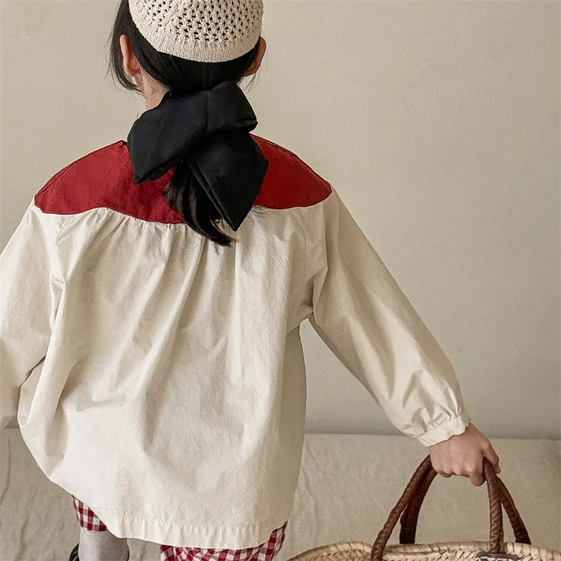 2025 Spring New Girls Puff Sleeve Shirts Children Long Sleeve T Shirts Baby Girl Cotton Blouse Infant Loose Tops Kids Clothes 9 S5aa4589ed193458f8160de243eefe3671