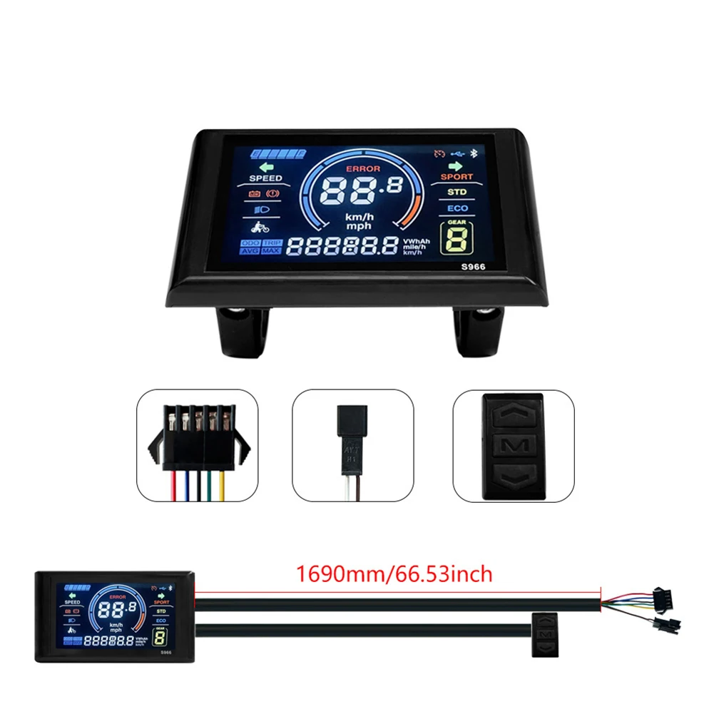 Durable Controller Brushless Motor 109R Thumbstick 24V/36V/48V S966 LCD Display 750/1000W 30A 8 Magnetic Points
Durable Controller Brushless Motor 109R Thumbstick 24V/36V/48V S966 LCD Display 750/1000W 30A 8 Magnetic Points