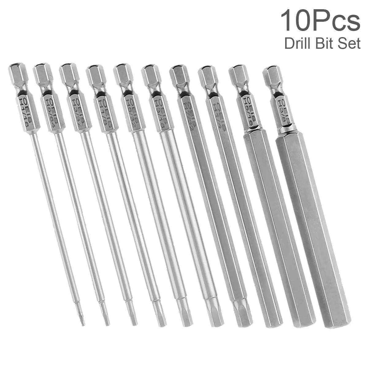 10 Pcs/Set Hex Head Imperial Allen Screwdriver Bits Non-magnetic Pneumatic Hex Key Screwdriver Bits Hand Drill Bits
10 Pcs/Set Hex Head Imperial Allen Screwdriver Bits Non-magnetic Pneumatic Hex Key Screwdriver Bits Hand Drill Bits