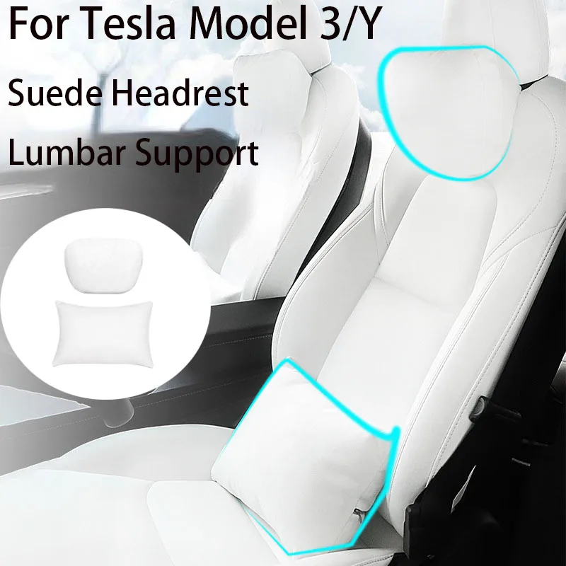 For Tesla Model Y 3 Suede Headrest Waist Support with Special Neck Protection Memory Cotton Waist Support Headrest Accessories
For Tesla Model Y 3 Suede Headrest Waist Support with Special Neck Protection Memory Cotton Waist Support Headrest Accessories