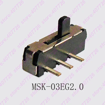 200PCS 3Pin Mini Switch On-OFF 2Position Micro Slide Toggle Switch Handle H=2MM SMD MSK-03EG2.0
200PCS 3Pin Mini Switch On-OFF 2Position Micro Slide Toggle Switch Handle H=2MM SMD MSK-03EG2.0