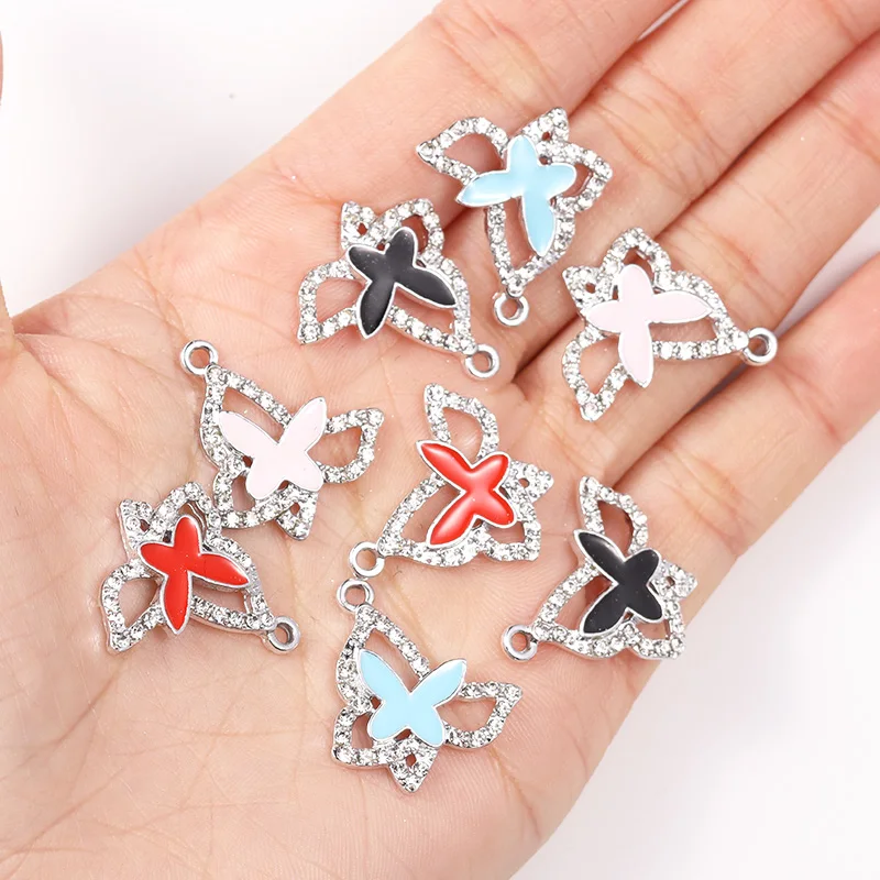 10Pcs 18* 20mm Alloy Zircon Colorful Acrylic Butterfly Pendant Sweet Jewelry Gift DIY Necklace Bracelet Earring Accessories Sets
10Pcs 18* 20mm Alloy Zircon Colorful Acrylic Butterfly Pendant Sweet Jewelry Gift DIY Necklace Bracelet Earring Accessories Sets