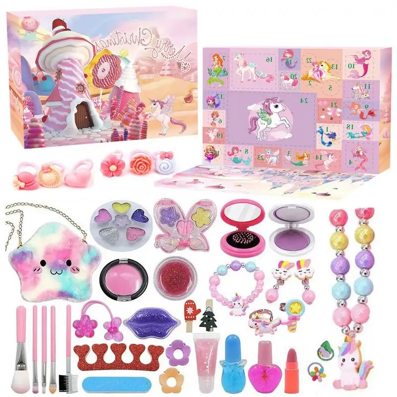 Christmas Advent Calendar 2023 DIY Girls Makeup Dress Up Set Surprise Gift 24 Days Countdown Christmas Party Favors For Children
Christmas Advent Calendar 2023 DIY Girls Makeup Dress Up Set Surprise Gift 24 Days Countdown Christmas Party Favors For Children