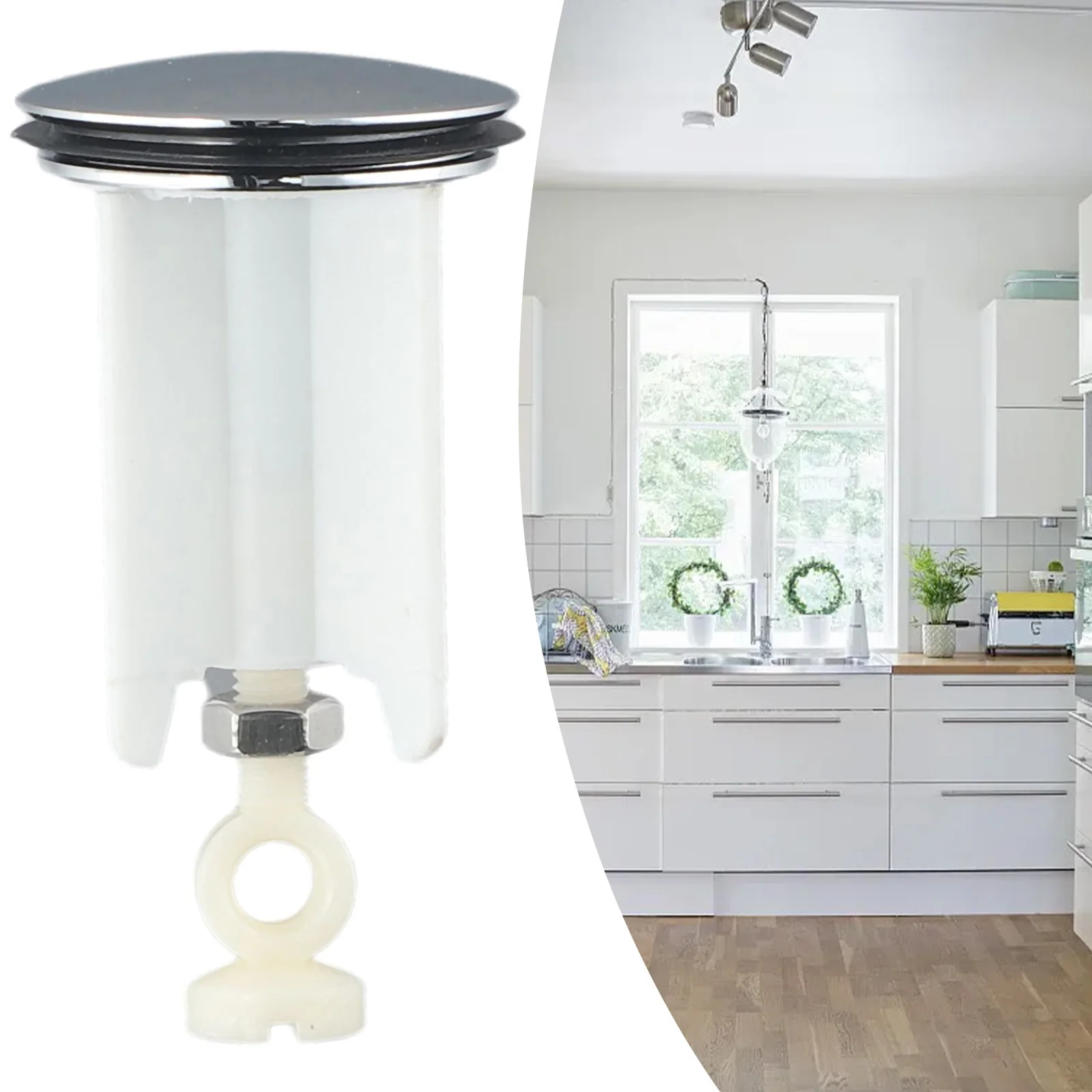 High Quality Brand New Wash Basin Plug Sink Plug White Fittings Pop-Up Plug Portable Practical Spare Parts Stopper
High Quality Brand New Wash Basin Plug Sink Plug White Fittings Pop-Up Plug Portable Practical Spare Parts Stopper
