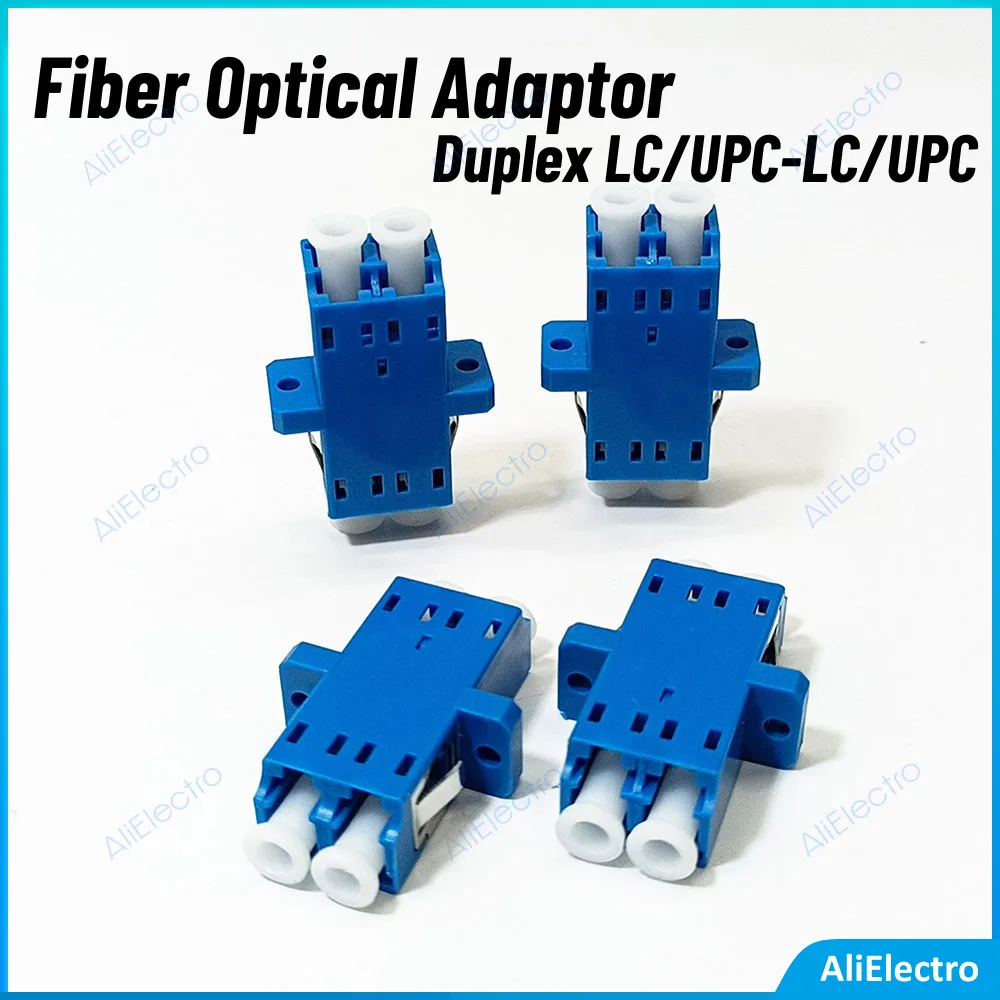 

50pcs/Lot LC-LC Fiber Optic Adapter FTTH DX SM Duplex LC UPC Flange Connector FTTH Fiber Optic Adapter Free Shipping