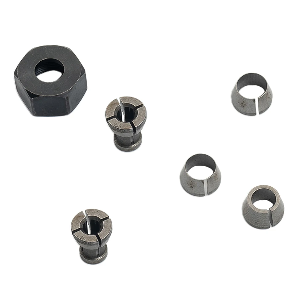 6 Piece Set Trimmer Collets Electric Router Suitable For Engraving Machine 10mm 6.35mm 6mm 8mm 9.5mm Brand New
6 Piece Set Trimmer Collets Electric Router Suitable For Engraving Machine 10mm 6.35mm 6mm 8mm 9.5mm Brand New