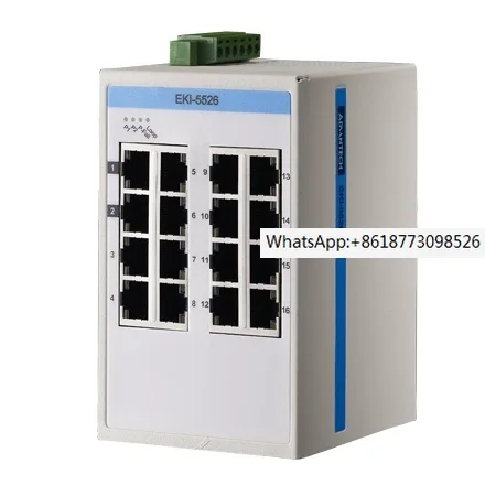 Advantech EKI-5526I 16 Port 100 Gigabit Industrial Ethernet Switch EKI-5526I-AE
Advantech EKI-5526I 16 Port 100 Gigabit Industrial Ethernet Switch EKI-5526I-AE