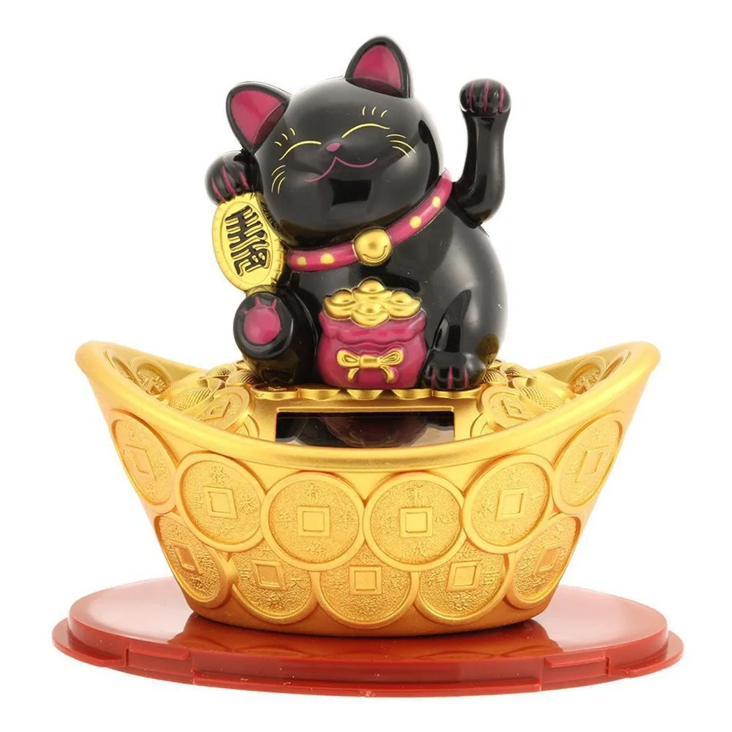 Gold Ingot Lucky Cat Hand Hotel Ornament Shop Solar Waving Beckoning Craft Decor Fortune Plastic Wealth Welcome
Gold Ingot Lucky Cat Hand Hotel Ornament Shop Solar Waving Beckoning Craft Decor Fortune Plastic Wealth Welcome