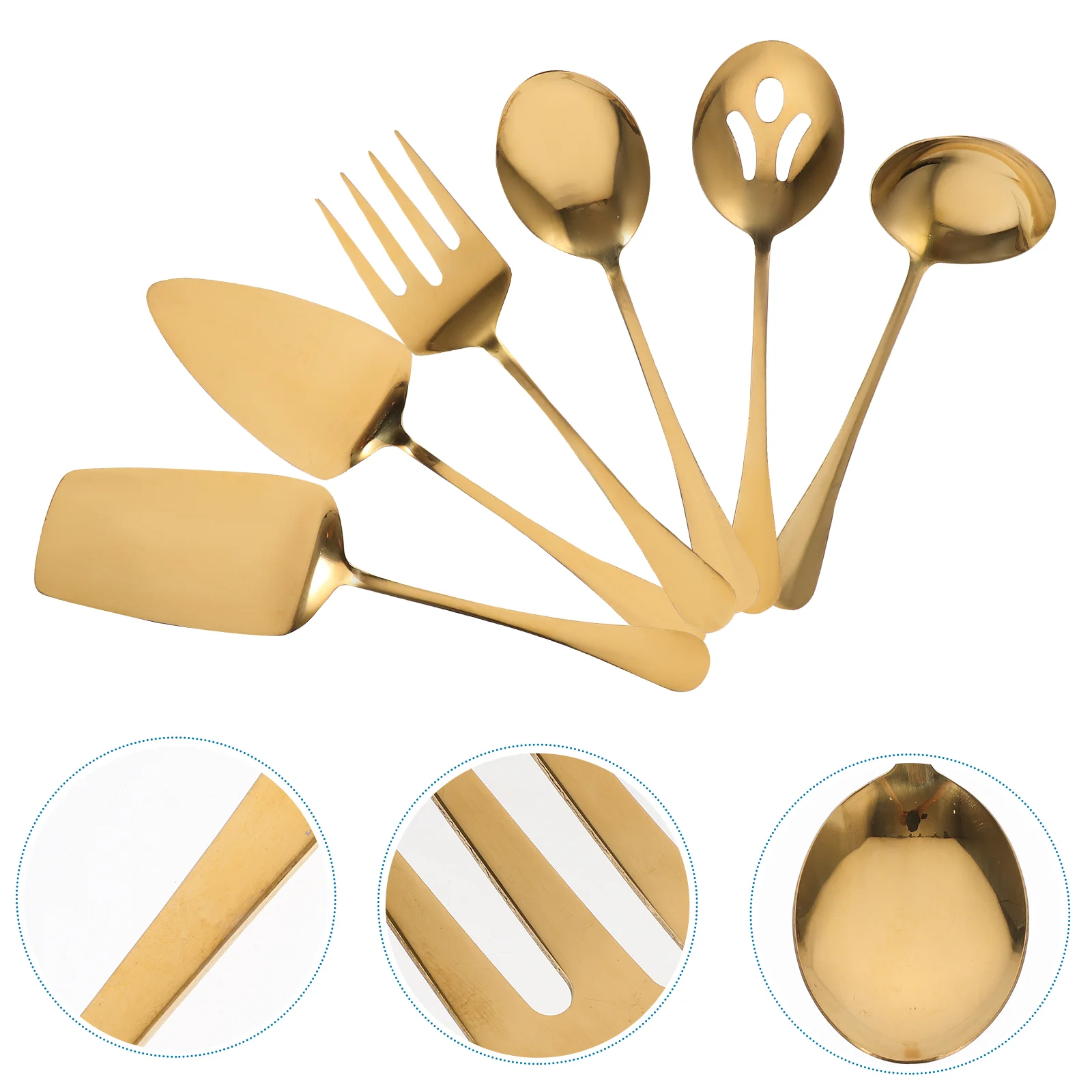 

Stainless Steel Cutlery Set Steak Fork Spoon Kit Flatware Tableware Serving Utensils Kitchen Supplies Portable Forks
