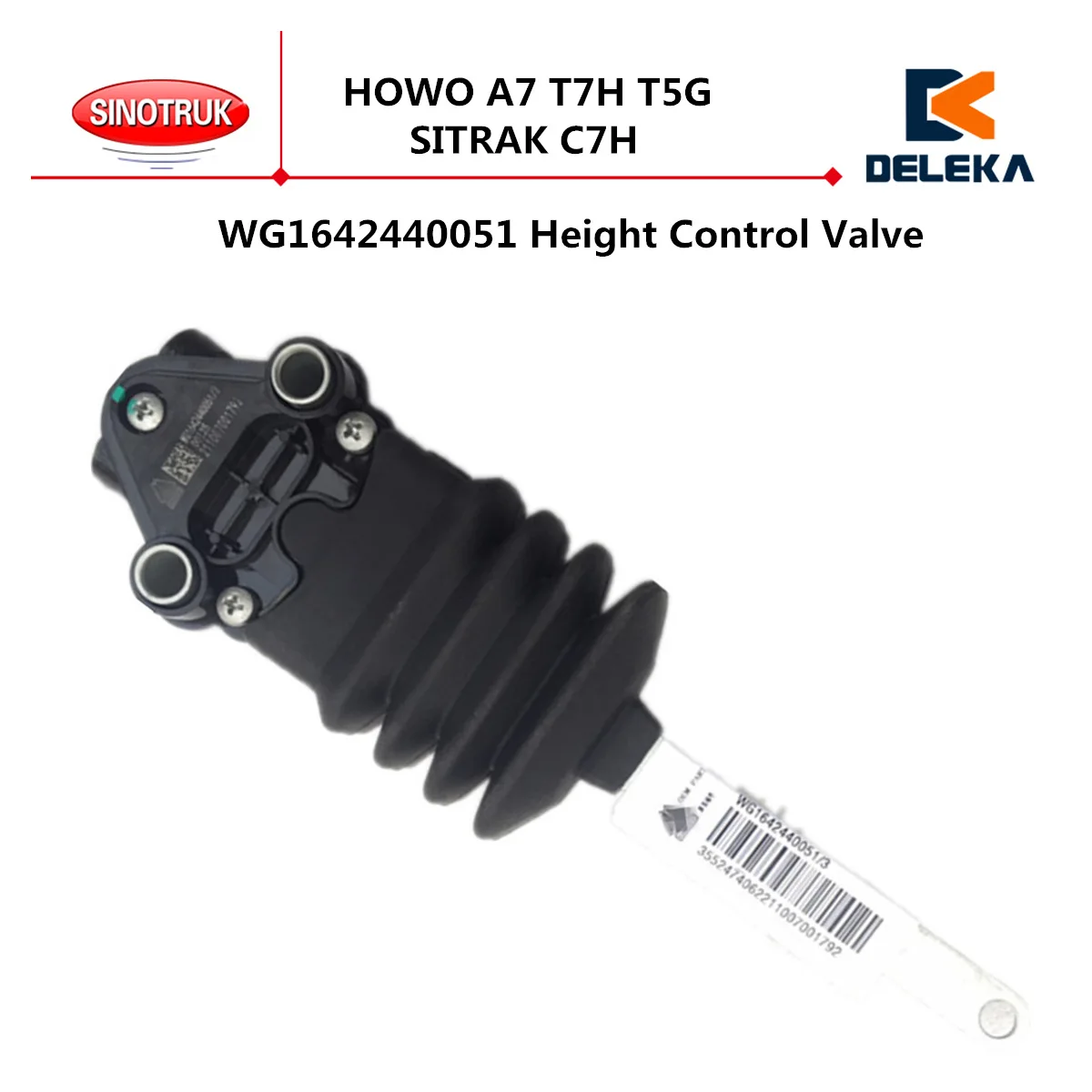 

WG1642440051 Height Control Valve For CNHTC SINOTRUK HOWO A7 T7H T5G SITRAK C7H Truck Cab Parts