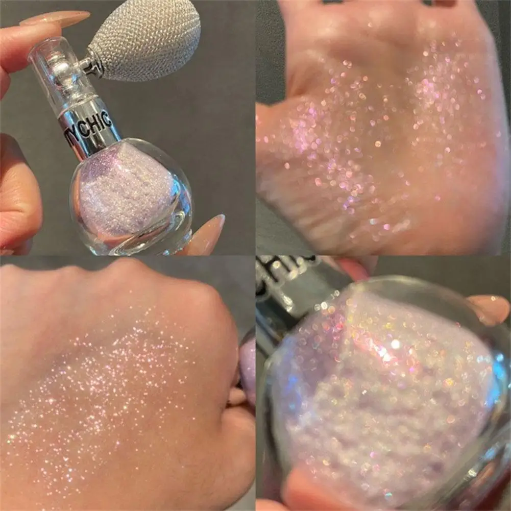3 colors Glitter Powder Spray Super Shiny High Gloss Face Body Brightening Pearlescent Glitter Powder Women Highlight Cosmetics
3 colors Glitter Powder Spray Super Shiny High Gloss Face Body Brightening Pearlescent Glitter Powder Women Highlight Cosmetics