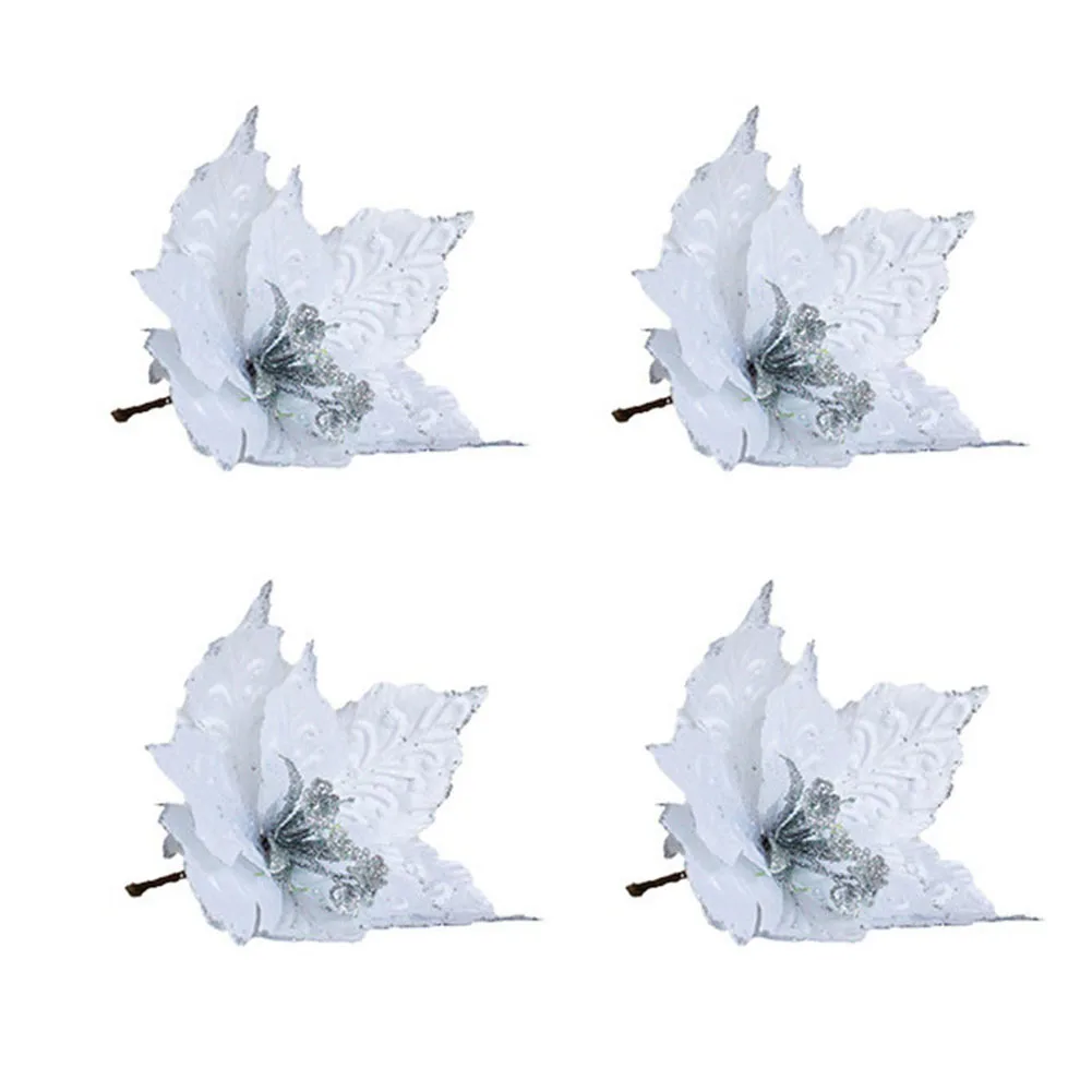 4 Pcs Glitter Artifical Christmas Flowers Christmas Tree Decorations Flower For Home Xmas Navidad Ornaments New Year Decor
4 Pcs Glitter Artifical Christmas Flowers Christmas Tree Decorations Flower For Home Xmas Navidad Ornaments New Year Decor