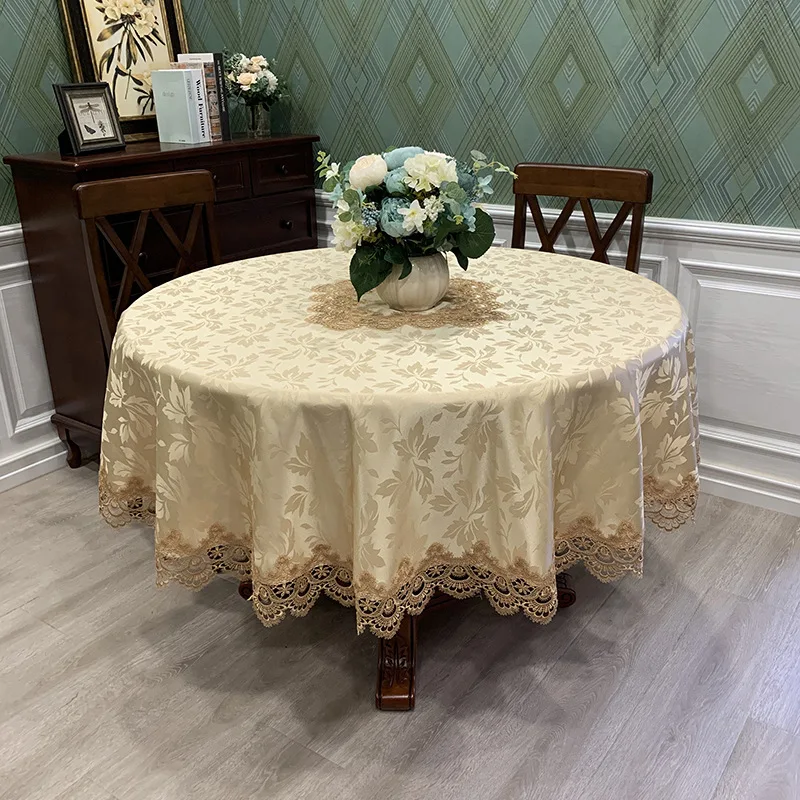 Round TableCloth Art Household Lace Round Table European Table Cloth Simple Solid Color Household TableCloths Dust Cover
Round TableCloth Art Household Lace Round Table European Table Cloth Simple Solid Color Household TableCloths Dust Cover