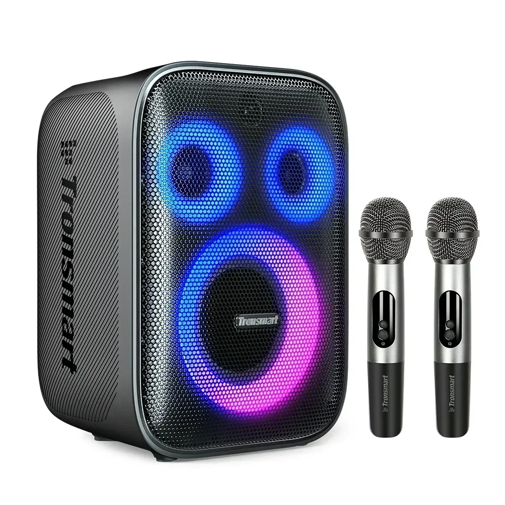 200 Karaoke Wireless Portable Speaker with Two Wireless Microphones and Shoulder Strap Support AUX IN/TF/U card
200 Karaoke Wireless Portable Speaker with Two Wireless Microphones and Shoulder Strap Support AUX IN/TF/U card