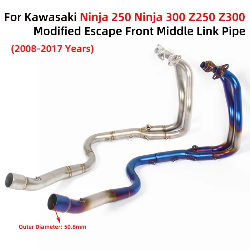For Kawasaki Ninja 300 Ninja 250 Z250 Z300 2008-2017 Years Motorcycle Exhaust Escape Modify Front Mid Link Pipe Stainless Steel
For Kawasaki Ninja 300 Ninja 250 Z250 Z300 2008-2017 Years Motorcycle Exhaust Escape Modify Front Mid Link Pipe Stainless Steel