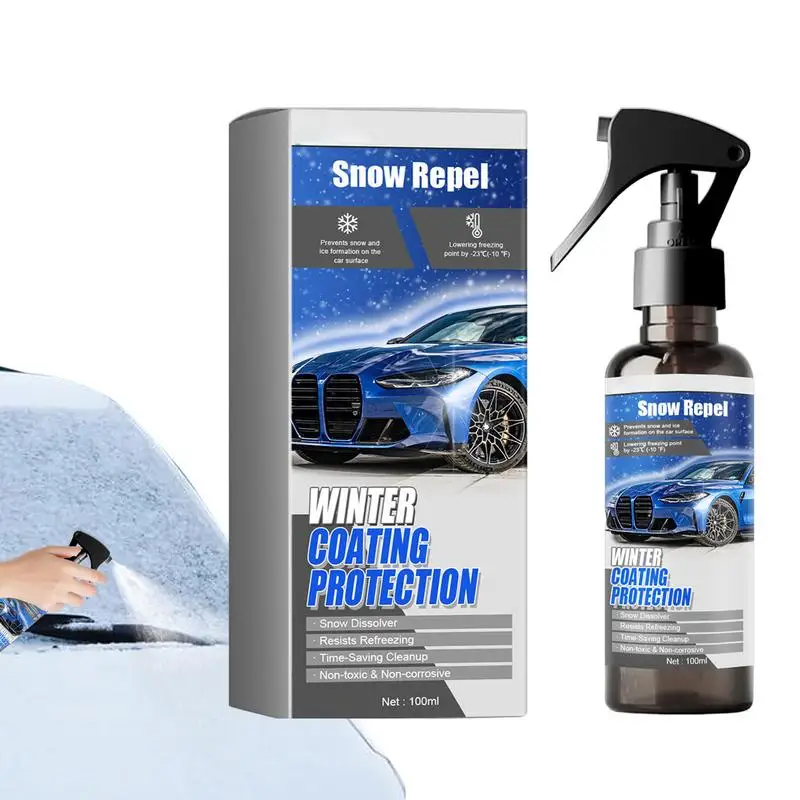 Car Deicer Spray 100ml De Icer For Car Windshield Glass Cleaner Spray Streak Free Snow Removal For Car Windshields
Car Deicer Spray 100ml De Icer For Car Windshield Glass Cleaner Spray Streak Free Snow Removal For Car Windshields