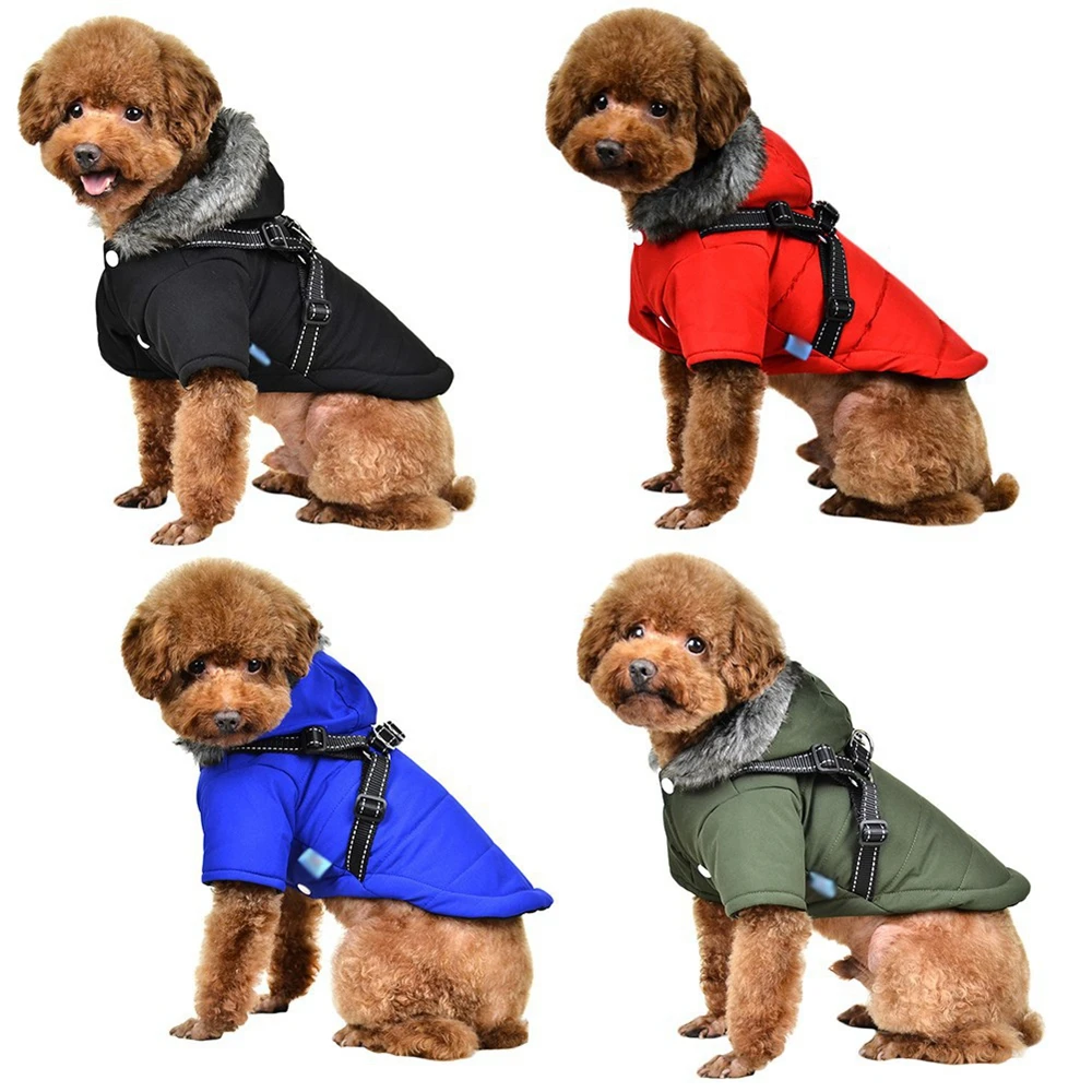Dog Hoodie With Reflective Ribbon Pet Cotton Jacket Outdoor Clothing Coat Plain Hat Autumn And Winter Vest
Dog Hoodie With Reflective Ribbon Pet Cotton Jacket Outdoor Clothing Coat Plain Hat Autumn And Winter Vest