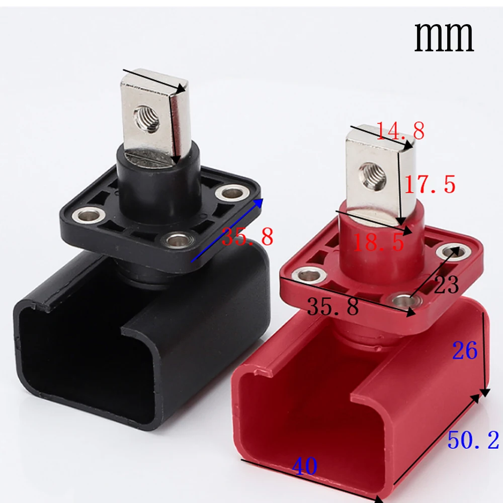 200A Lithium Battery Energy Storage Terminal Through-wall Type High Current Lithium Battery Copper Terminal Connector Red Black
200A Lithium Battery Energy Storage Terminal Through-wall Type High Current Lithium Battery Copper Terminal Connector Red Black