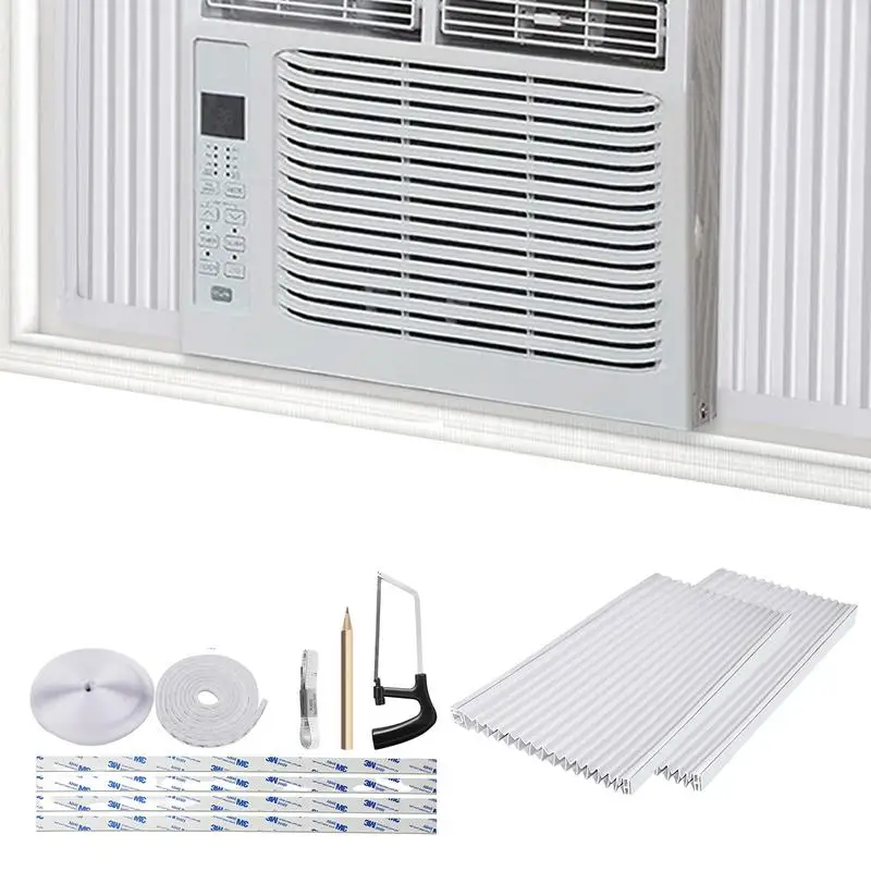 

Air Conditioner Side Panel AC Insulating Sun Block Cover Double Layer Window AC Insulation Panels Energy Saving Protection Side