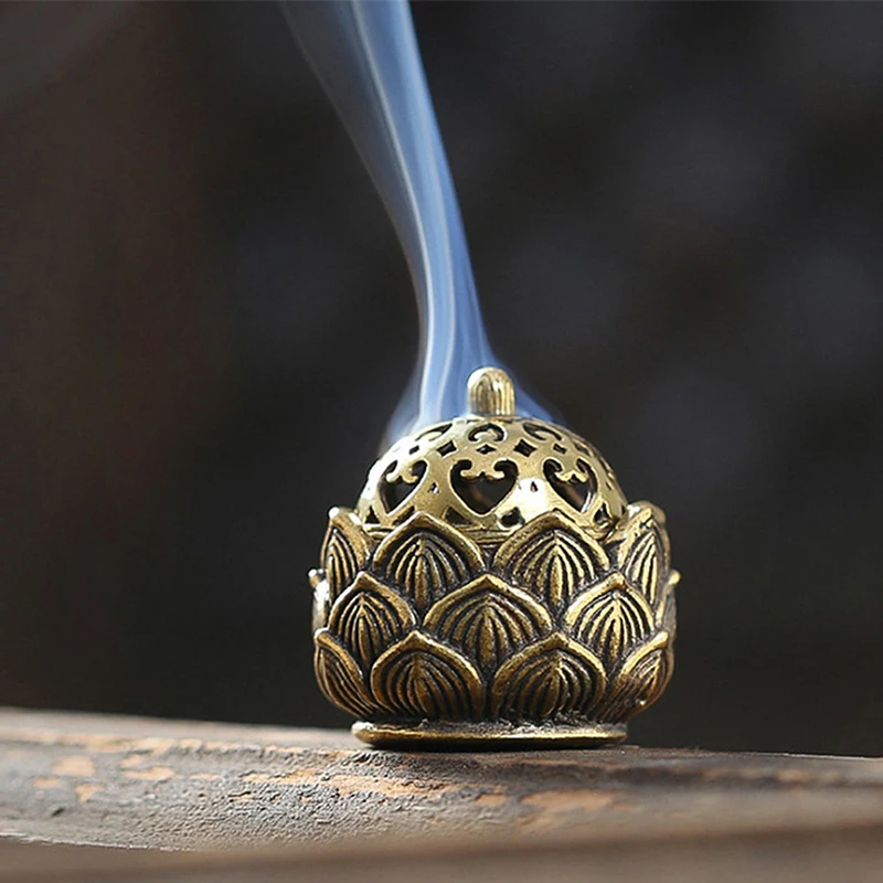 1PC Lotus Flower Incense Burner Buddhism Buddha Holder Home Decoration Brass Mini Censer Incense Metal Craft S/M
1PC Lotus Flower Incense Burner Buddhism Buddha Holder Home Decoration Brass Mini Censer Incense Metal Craft S/M