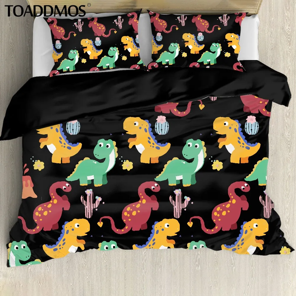 TOADDMOS Cartoon Funny Dinosaur Tyrannosaurus Rex/Velociraptor Pattern Bedding Sets Bed Duvet Cover Pillowcase Set Home Decor
TOADDMOS Cartoon Funny Dinosaur Tyrannosaurus Rex/Velociraptor Pattern Bedding Sets Bed Duvet Cover Pillowcase Set Home Decor