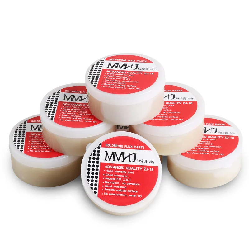 15g 30g Soldering Flux Paste Mild Rosin Environmental Cleaning Free PCB IC Parts Welding Gel Tool for Metalworking Board Repair
15g 30g Soldering Flux Paste Mild Rosin Environmental Cleaning Free PCB IC Parts Welding Gel Tool for Metalworking Board Repair