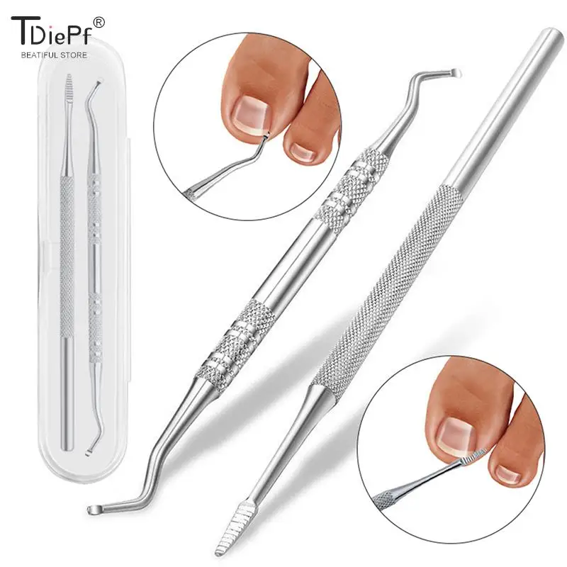 

1/2Pcs Hook Ingrown Double Ended Ingrown Toe Correction Lifter File Toe Nail Care Foot Care Tool Manicure Pedicure Toenails