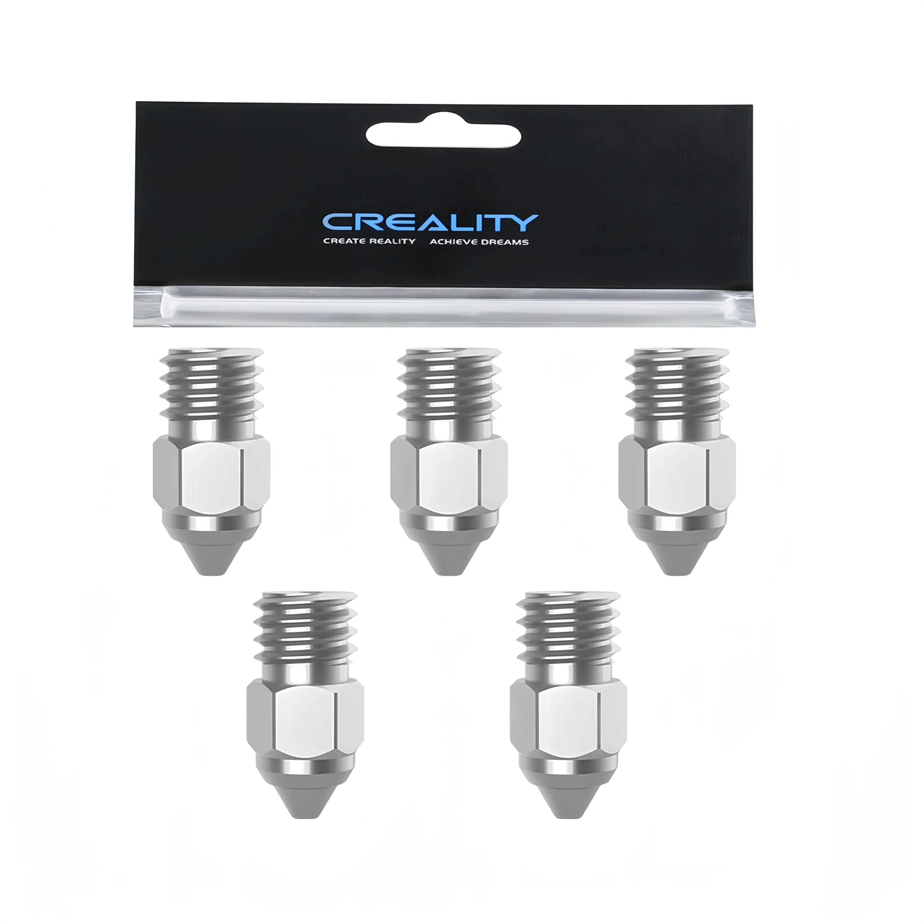 Creality Ender 3 S1 Series Upgrade 1/3/5pcs 0.4mm Nozzle, Copper for Sprite Extruder pro kit/Ender-3 S1 Series/CR-10 Smart Pro
Creality Ender 3 S1 Series Upgrade 1/3/5pcs 0.4mm Nozzle, Copper for Sprite Extruder pro kit/Ender-3 S1 Series/CR-10 Smart Pro