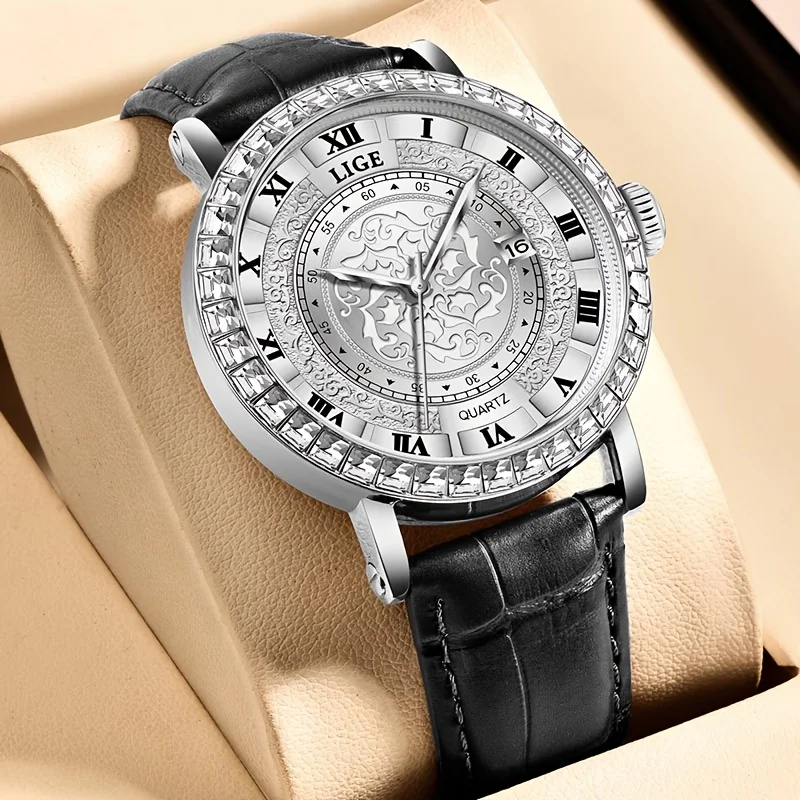 LIGE Fashion Girl's Quartz Watch, Shiny Parquet Waterproof Calendar Display Watch, Holiday Gift
LIGE Fashion Girl's Quartz Watch, Shiny Parquet Waterproof Calendar Display Watch, Holiday Gift