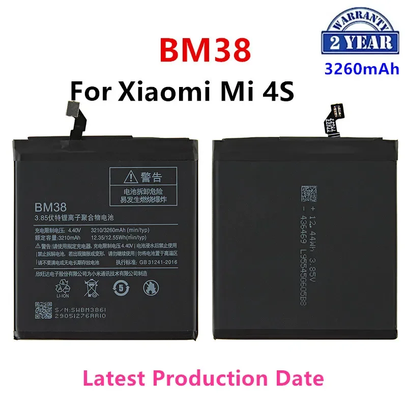 100% Orginal BM38 3260mAh Battery For Xiaomi 4S Mi 4S Mi4S BM38 High Quality Phone Replacement Batteries
100% Orginal BM38 3260mAh Battery For Xiaomi 4S Mi 4S Mi4S BM38 High Quality Phone Replacement Batteries