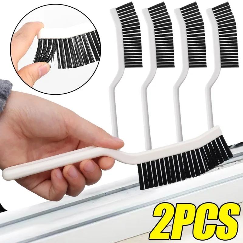 

1/2pcs Gap Cleaning Brush Household Hard Bristle Long Handle Cleaner Brushes For Door Window Track Groove Tile Joints Dead Angle