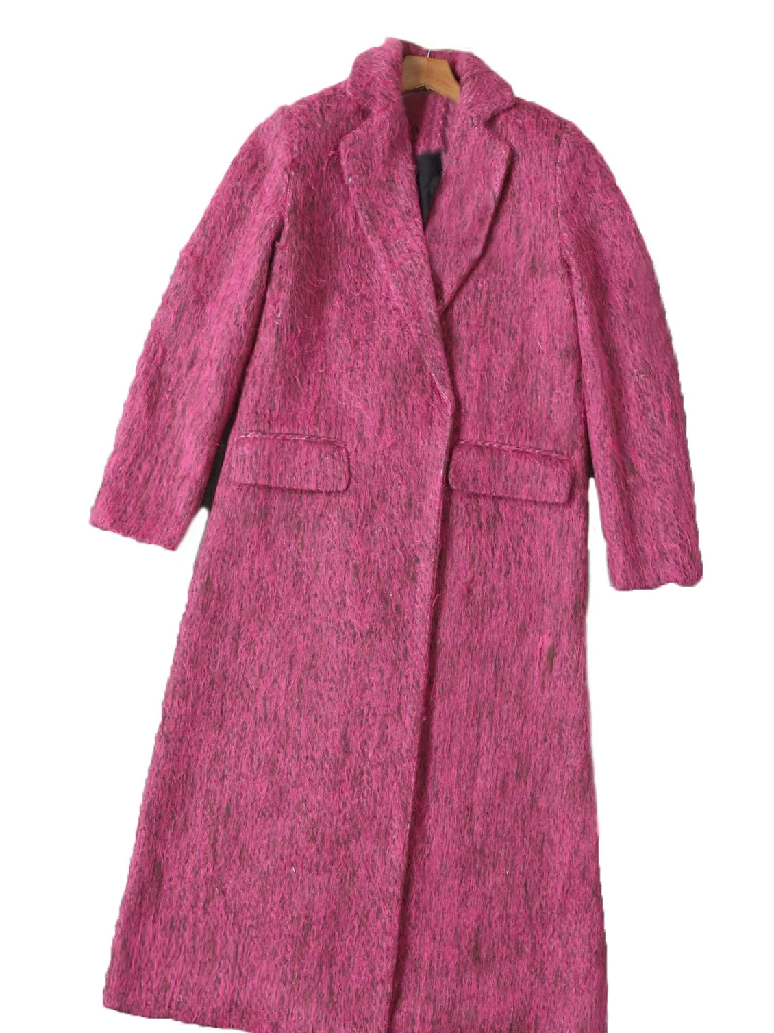 Tweed coat long section lapel loose shape single-breasted design warm and cozy 2023 winter new 1031
Tweed coat long section lapel loose shape single-breasted design warm and cozy 2023 winter new 1031