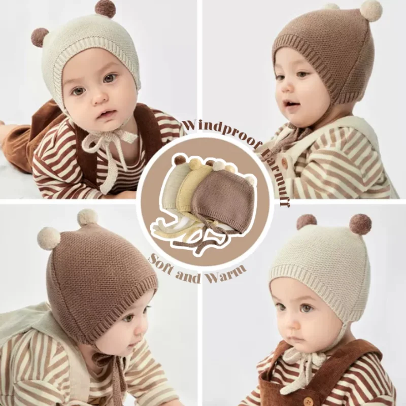 Baby Hat Autumn Winter New Style Cute Boy Girl Children Solid Color Ear Protection Knitted Wool Cap
Baby Hat Autumn Winter New Style Cute Boy Girl Children Solid Color Ear Protection Knitted Wool Cap