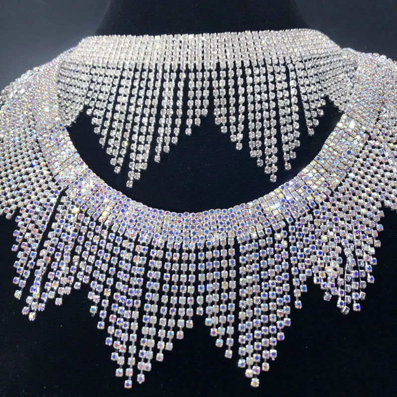 Tassel Chain Bling Crystal Fringe For Wedding Shawl Clothing Accessories Diy Jewelry Rhinestone Fringe Irregular Tassel chain
Tassel Chain Bling Crystal Fringe For Wedding Shawl Clothing Accessories Diy Jewelry Rhinestone Fringe Irregular Tassel chain