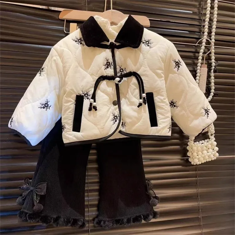 Girls Cotton Jacket Autumn Winter 2023 New Small Fragrant Style Baby Chinese Western-style Fashion Floral Plush Cotton Jacket
Girls Cotton Jacket Autumn Winter 2023 New Small Fragrant Style Baby Chinese Western-style Fashion Floral Plush Cotton Jacket