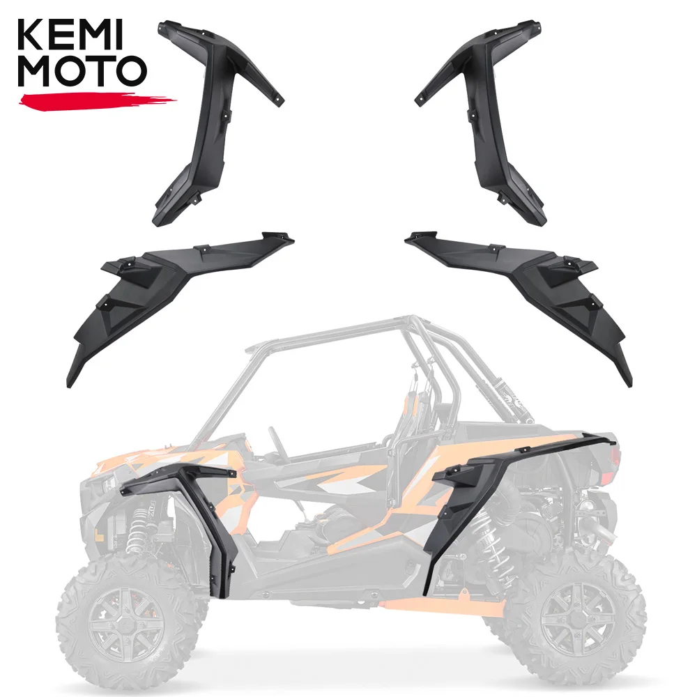 

KEMIMOTO UTV Super Extended Fender Flares Mud Guards RZR Compatible with Polaris RZR XP 4 Turbo S 2016-2023 XP 4 1000 2014-2024